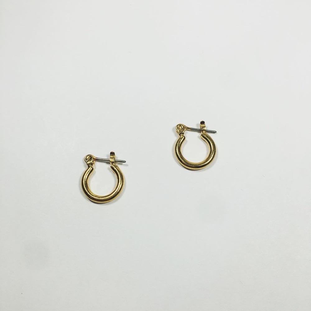 little hoop earrings in GOLD